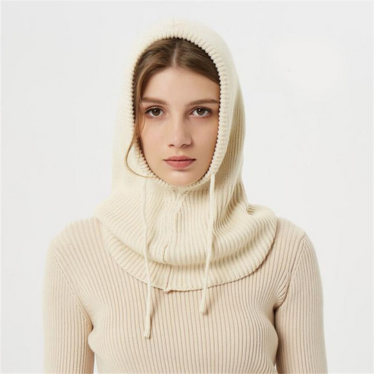 Bonnet d'Hiver Tricoté avec Capuche 6