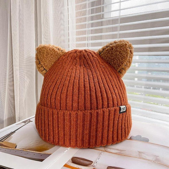 Bonnet d'hiver avec oreilles de chat pour femmes 5