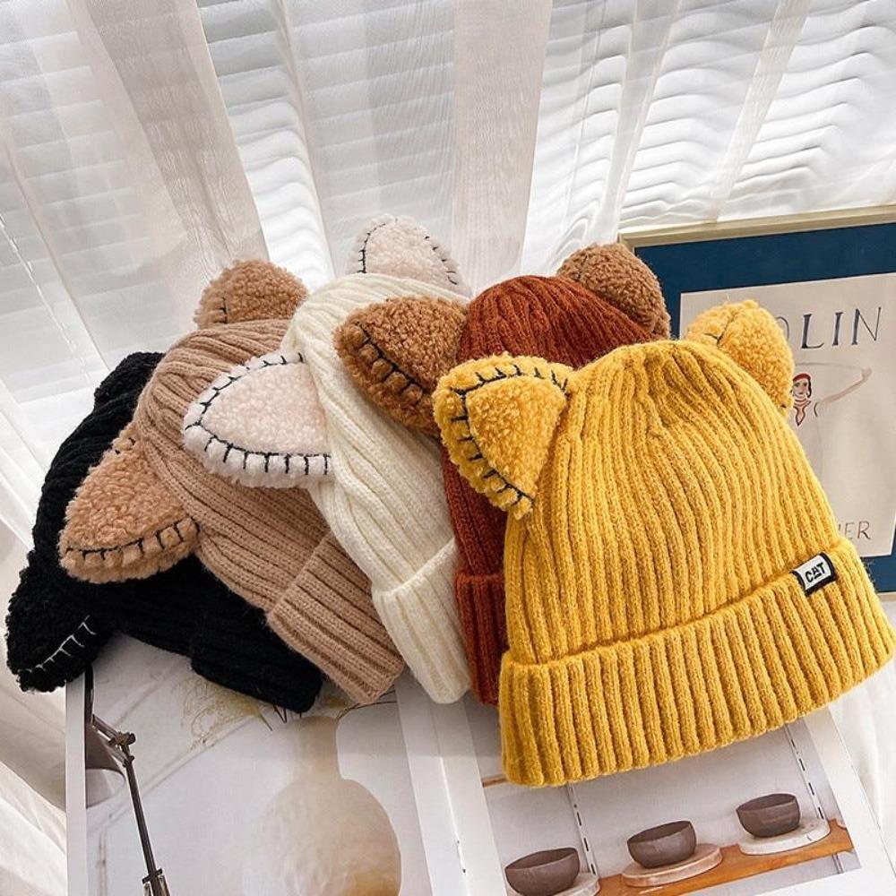Bonnet d'hiver avec oreilles de chat pour femmes 7
