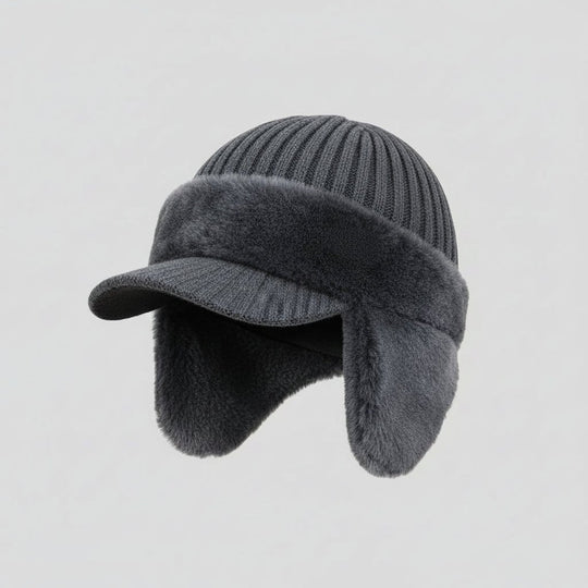 Bonnet d'hiver avec protection auditive intégrée 2