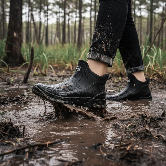Bottes Caoutchouc Femme Confort à Hauteur de Cheville 0