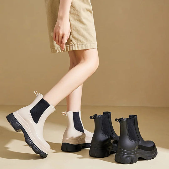 Bottes Chelsea pour Femmes avec Semelle Chunky Antidérapante 2