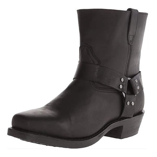 Bottes Cowboy Homme en Cuir avec Fermeture Éclair - Style Western Classique 9