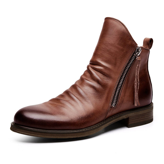 Bottes Décontractées pour Hommes en Cuir 4