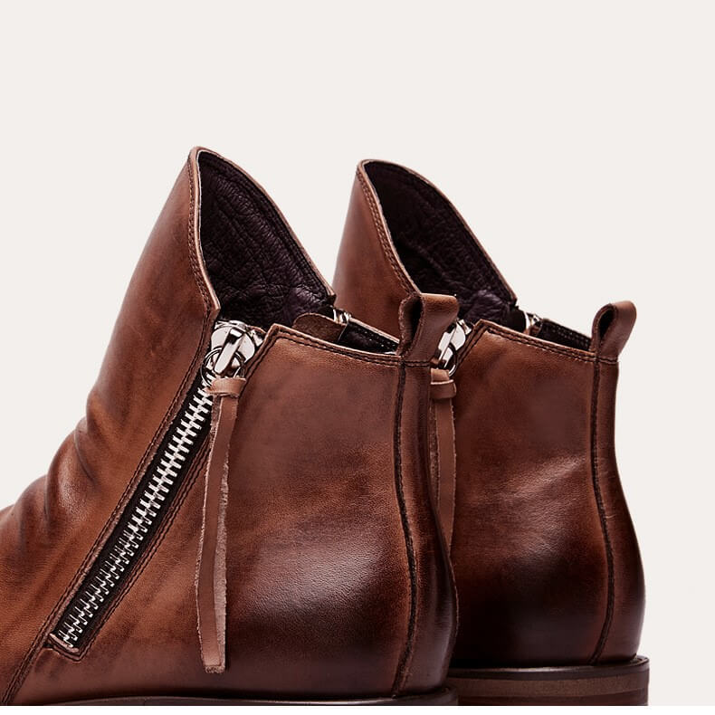 Bottes Décontractées pour Hommes en Cuir 6