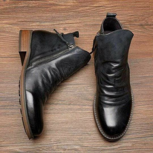 Bottes Décontractées pour Hommes en Cuir 9