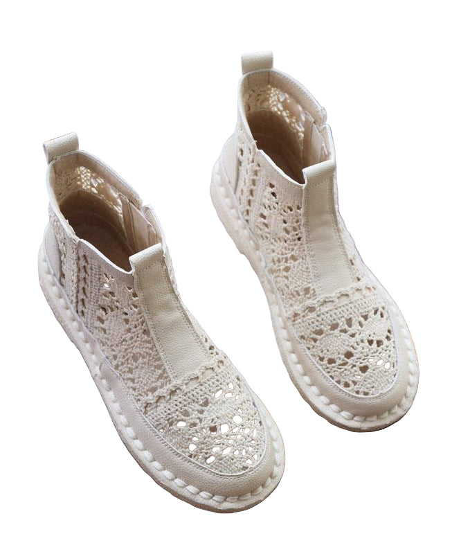 Bottes Femme Ajourées en Dentelle 0