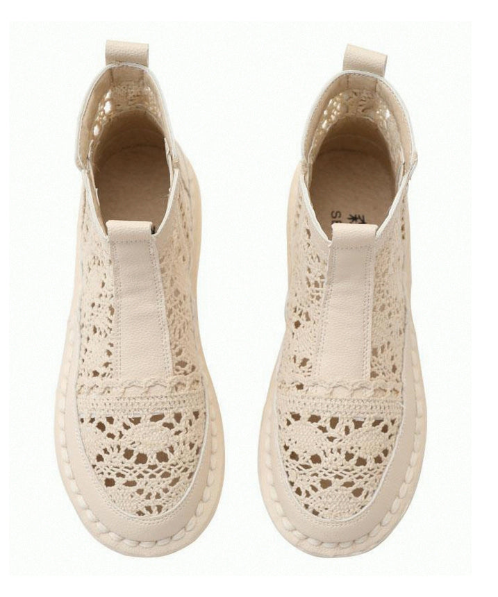 Bottes Femme Ajourées en Dentelle 4