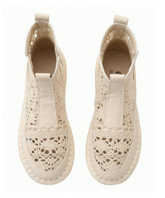 Bottes Femme Ajourées en Dentelle 4