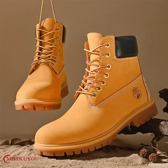 Bottes Hautes pour Hommes en Cuir pour Activités Extérieures 0