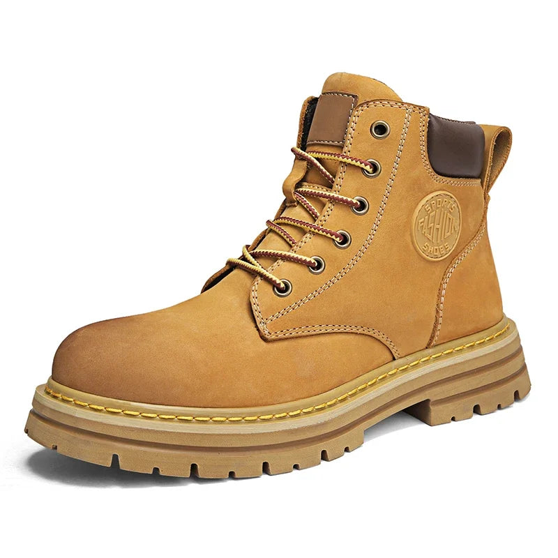 Bottes Hautes pour Hommes en Cuir pour Activités Extérieures 10