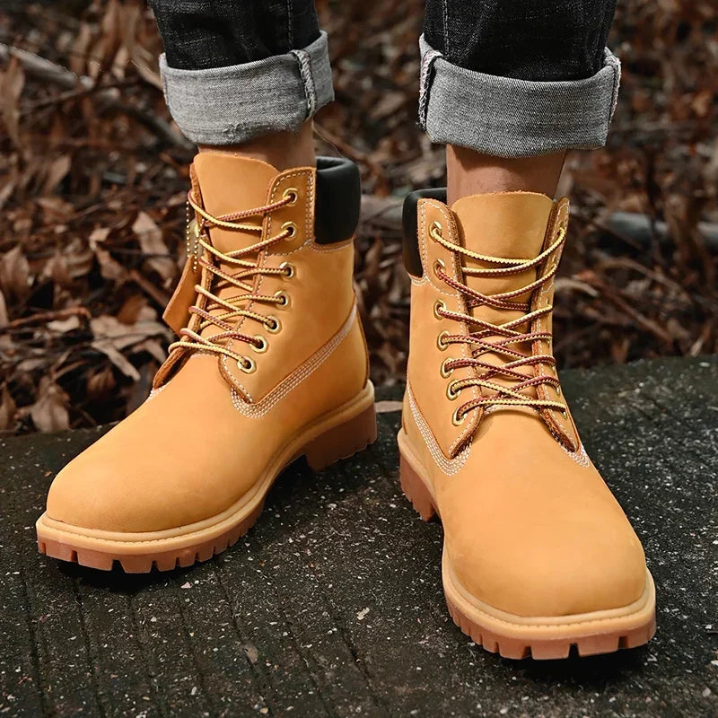 Bottes Hautes pour Hommes en Cuir pour Activités Extérieures 2