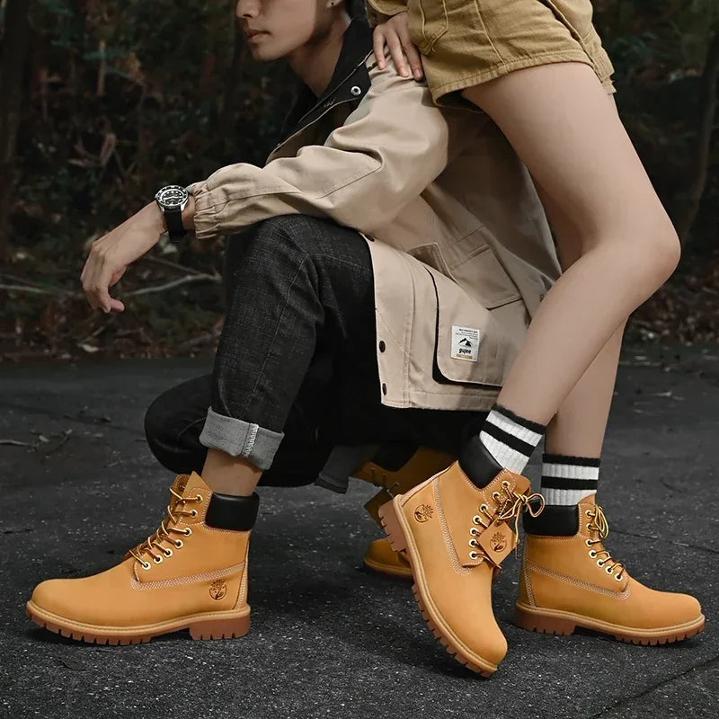 Bottes Hautes pour Hommes en Cuir pour Activités Extérieures 3