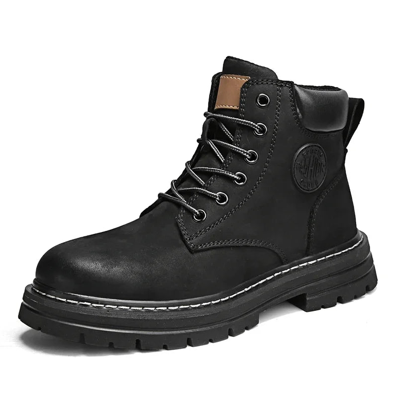 Bottes Hautes pour Hommes en Cuir pour Activités Extérieures 9