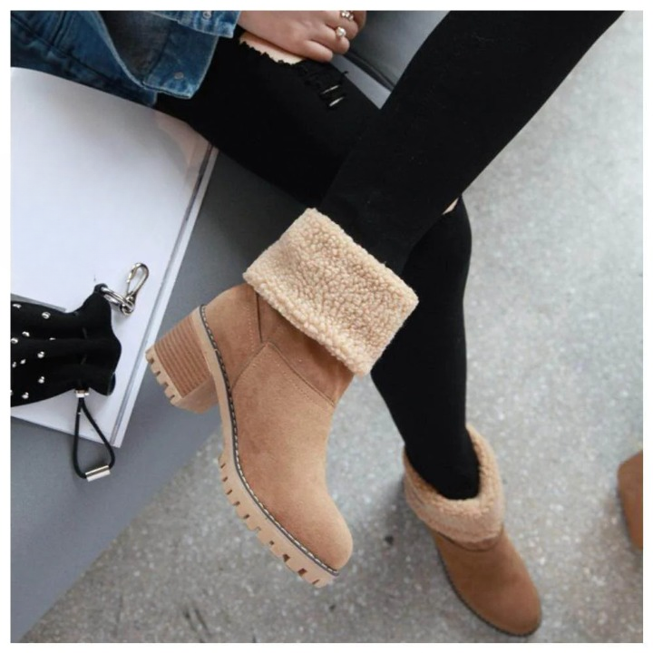 Bottes Hiver Femme Ajustables Avec Hauteur de Tige Réglable 10