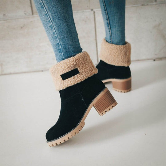 Bottes Hiver Femme Ajustables Avec Hauteur de Tige Réglable 4