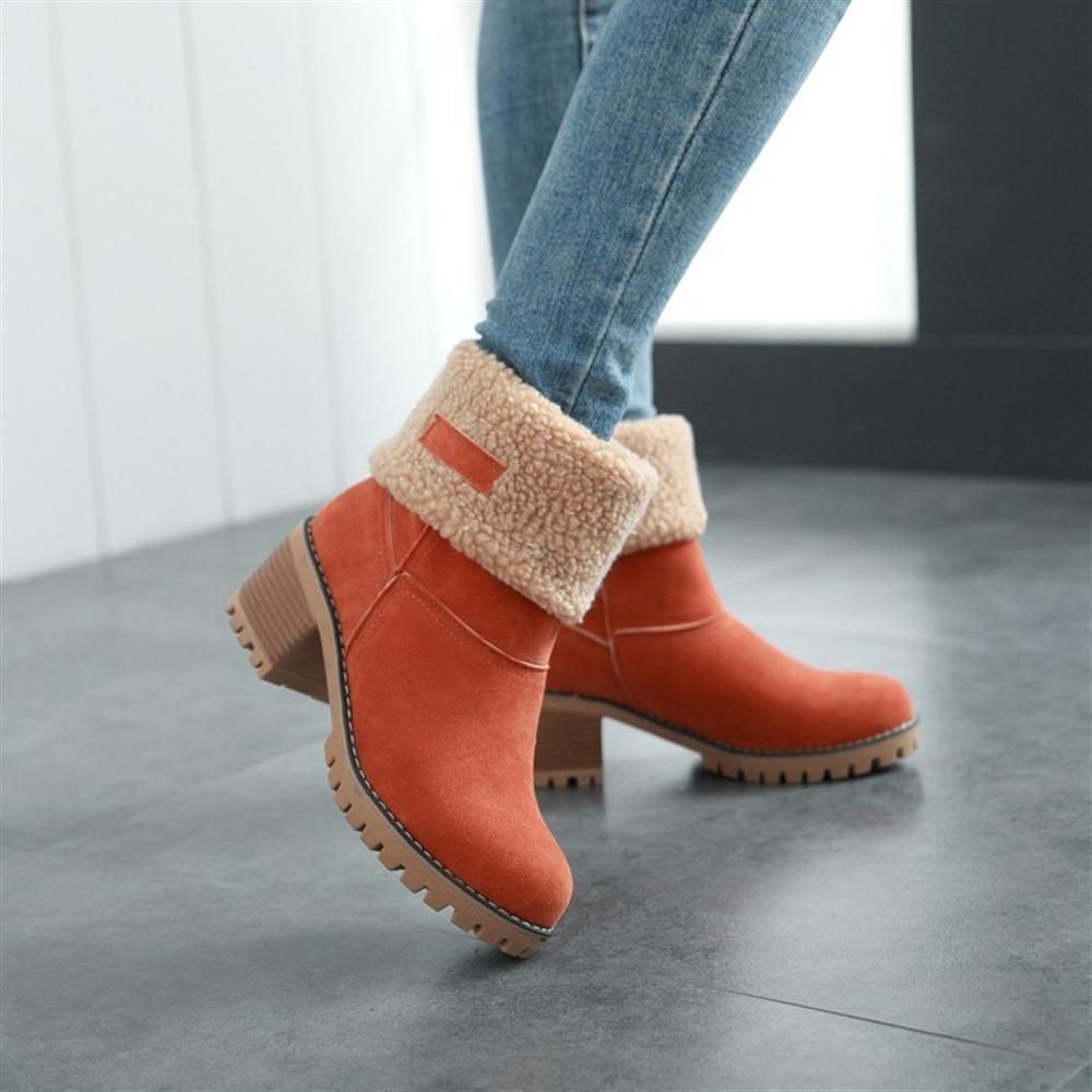 Bottes Hiver Femme Ajustables Avec Hauteur de Tige Réglable 5