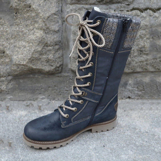 Bottes Hiver Femme à Design Moderne avec Fermeture Éclair et Semelle Antidérapante 3