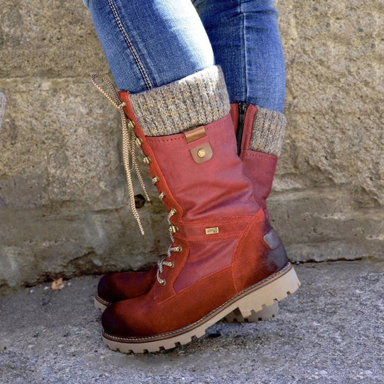 Bottes Hiver Femme à Design Moderne avec Fermeture Éclair et Semelle Antidérapante 6