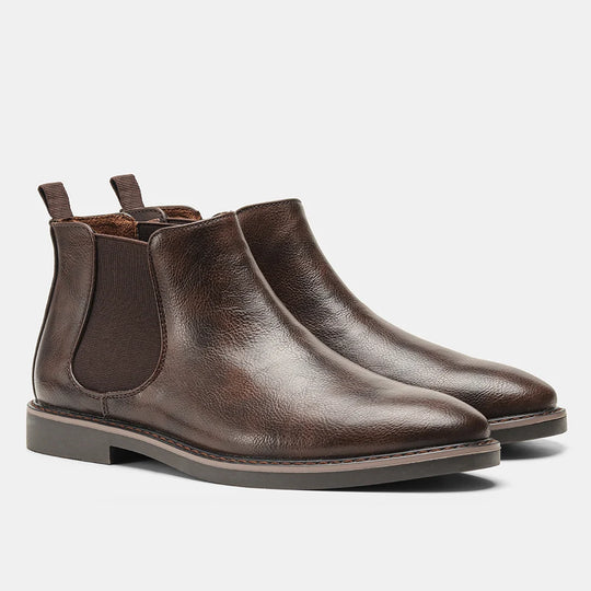 Bottes Homme Chelsea Confortables en Cuir Rétro pour Un Style Décontracté 9