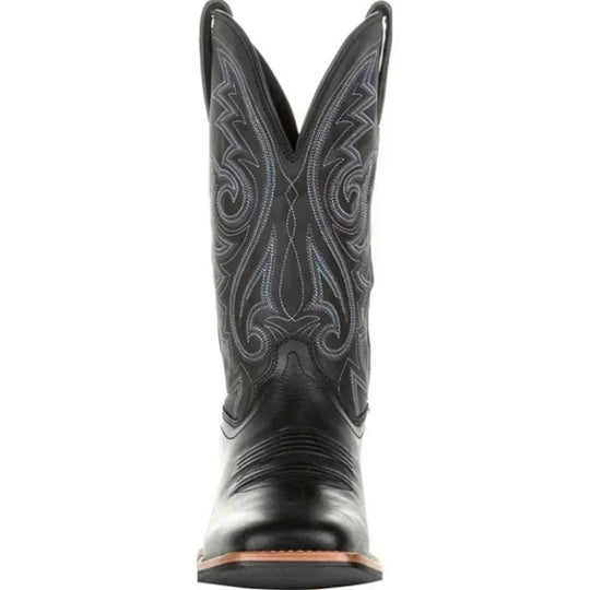Bottes Homme Santiags Mi-Mollet avec Motif Totem 4