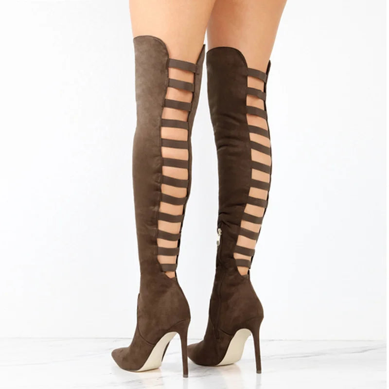 Bottes Longues Femme à Talons Hauts Chic 1