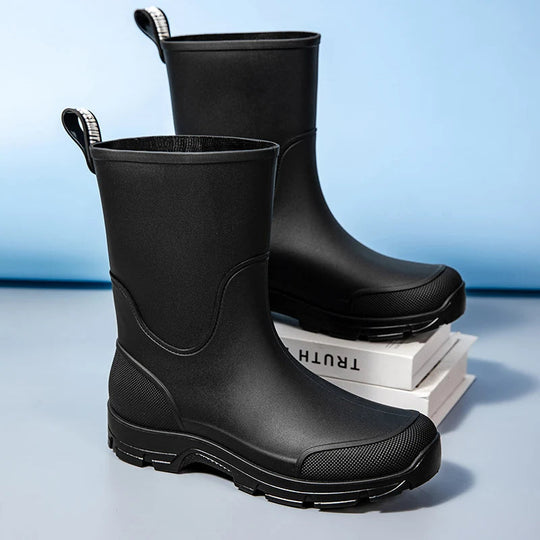 Bottes Mi-Mollet Imperméables pour Femmes avec Semelle Antidérapante 6