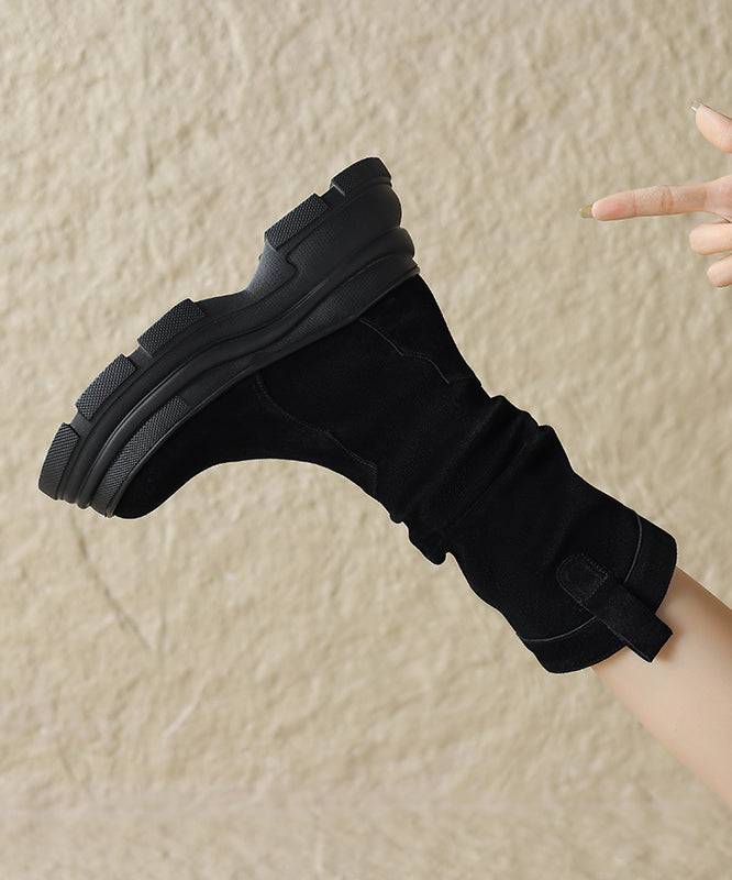 Bottes à plateforme pour femmes style épissé 3