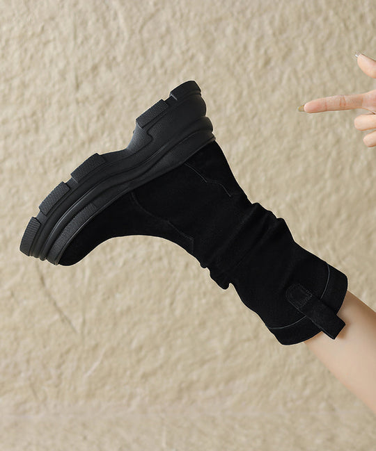 Bottes à plateforme pour femmes style épissé 3