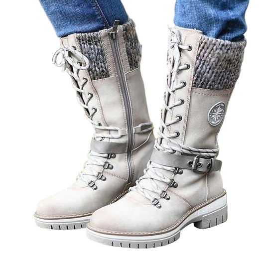 Bottes d'hiver pour femmes avec fermeture éclair latérale 0