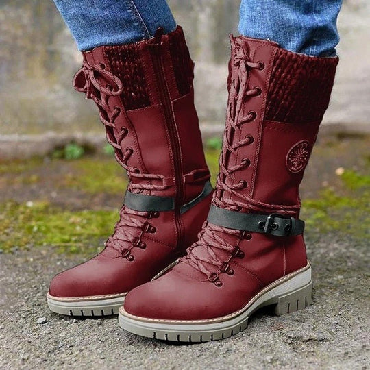 Bottes d'hiver pour femmes avec fermeture éclair latérale 3