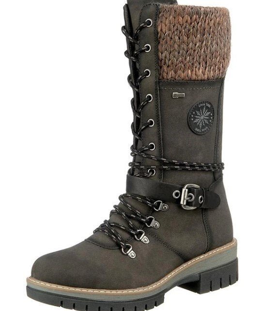 Bottes d'hiver pour femmes avec fermeture éclair latérale 4