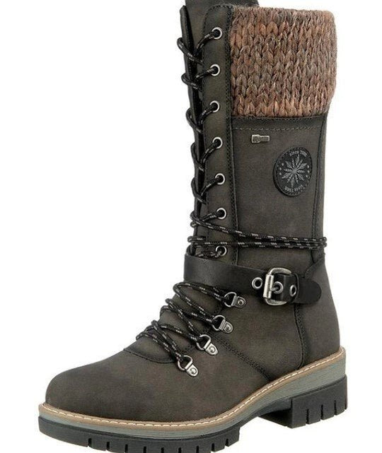 Bottes d'hiver pour femmes avec fermeture éclair latérale 4