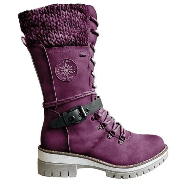 Bottes d'hiver pour femmes avec fermeture éclair latérale 5