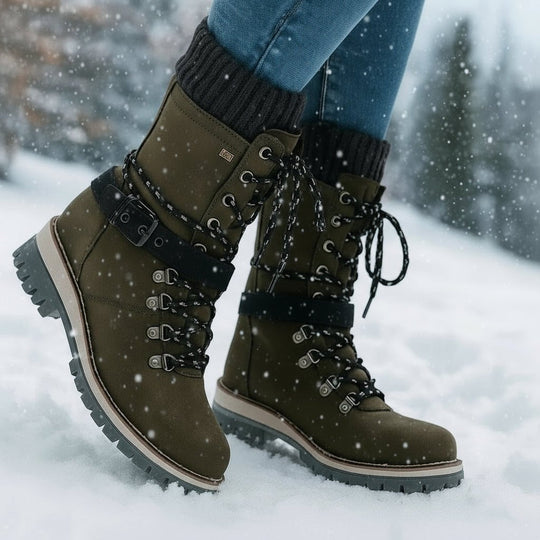 Bottes d'hiver pour femmes imperméables et isolantes 4