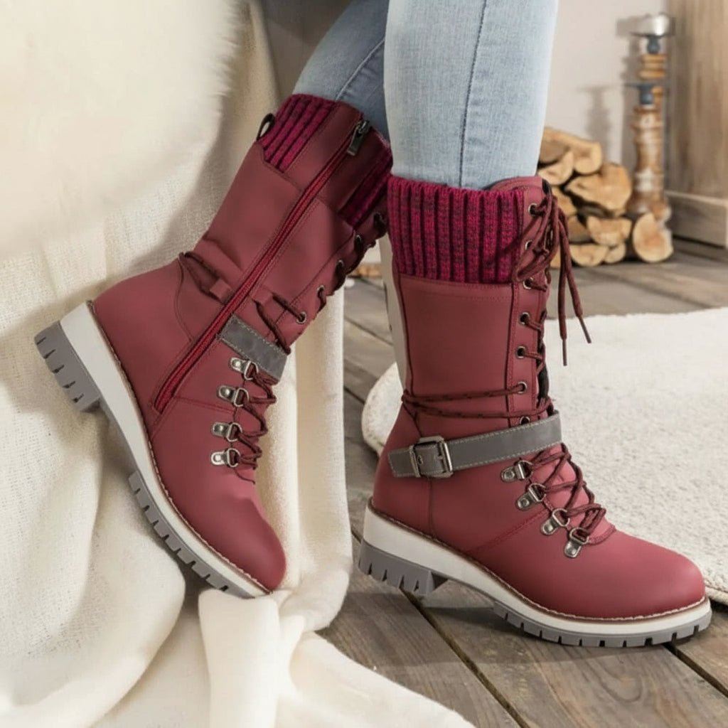 Bottes d'hiver pour femmes imperméables et isolantes 8