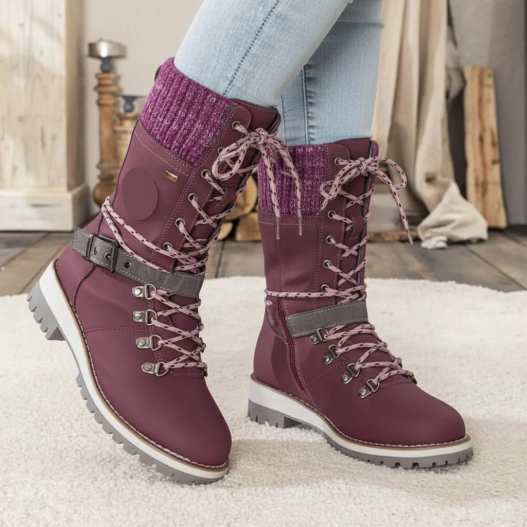 Bottes d'hiver pour femmes imperméables et isolantes 9