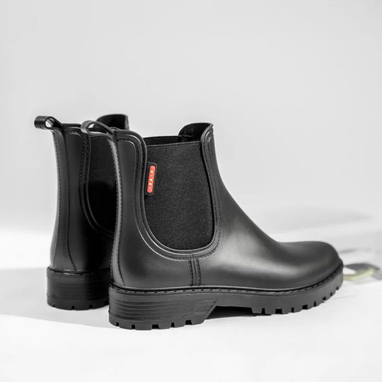 Bottes de Pluie Femme Chelsea Imperméables avec Semelle Antidérapante 3