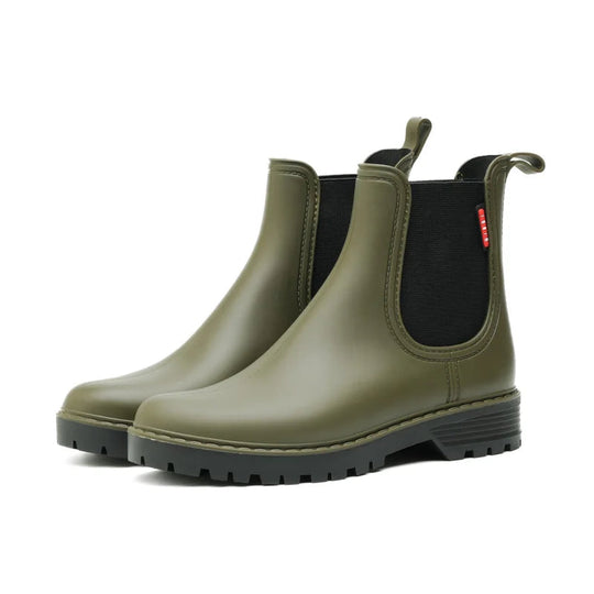 Bottes de Pluie Femme Chelsea Imperméables avec Semelle Antidérapante 6