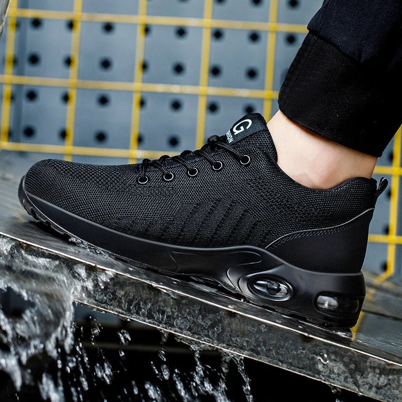 Bottes de Sécurité Homme Robustesse Avec Capuchon en Acier 2