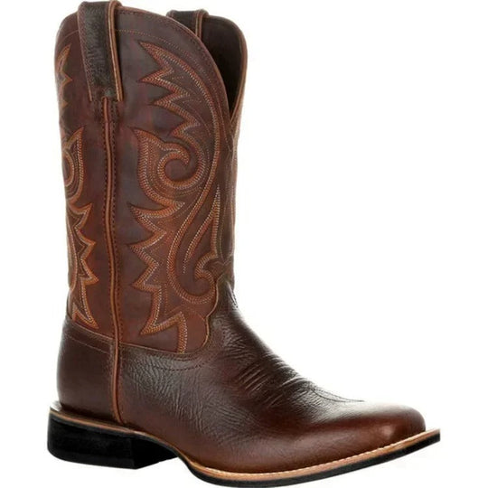 Bottes de cowboy en similicuir pour hommes 0