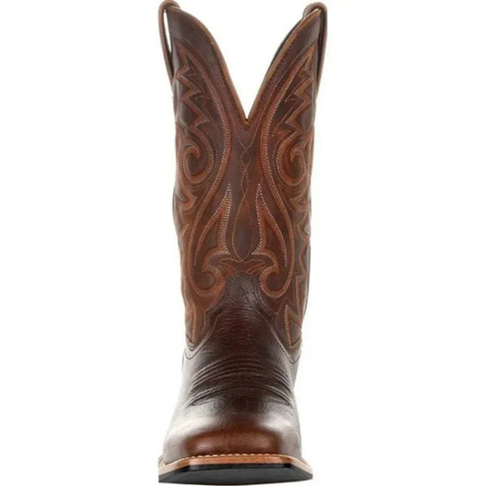 Bottes de cowboy en similicuir pour hommes 7