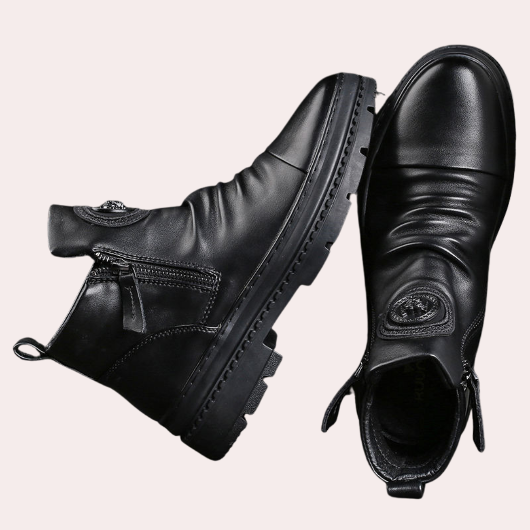 Bottes en Cuir pour Hommes Style Moderne 1