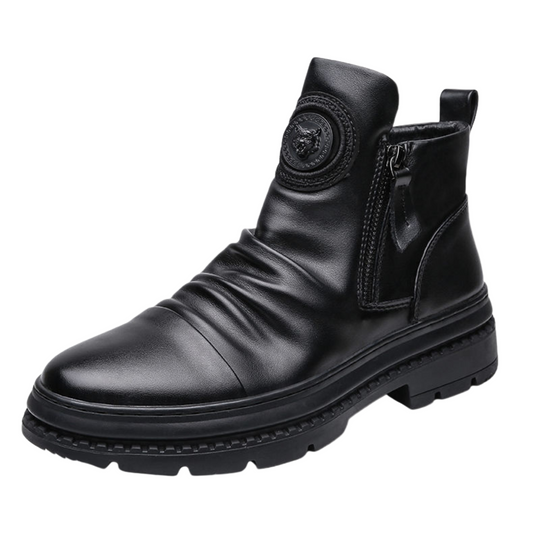 Bottes en Cuir pour Hommes Style Moderne 2