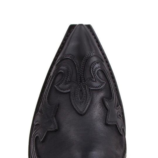 Bottes pour Hommes à Cheville Style Cowboy en Cuir Synthétique avec Fermeture Éclair 5