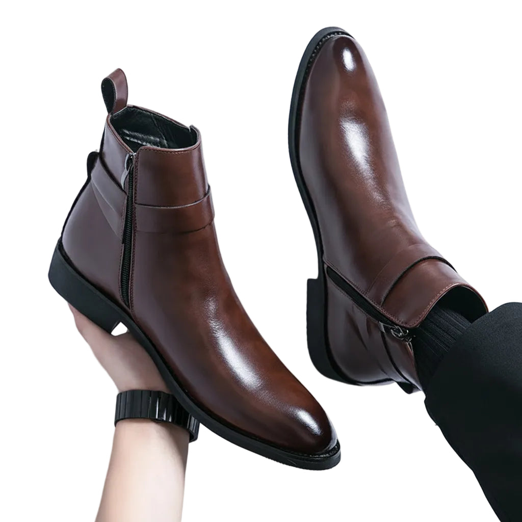 Bottes pour Hommes en Cuir Chic 0