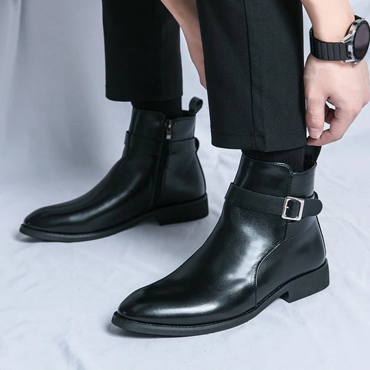 Bottes pour Hommes en Cuir Chic 1
