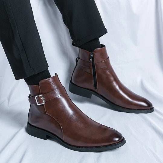 Bottes pour Hommes en Cuir Chic 5