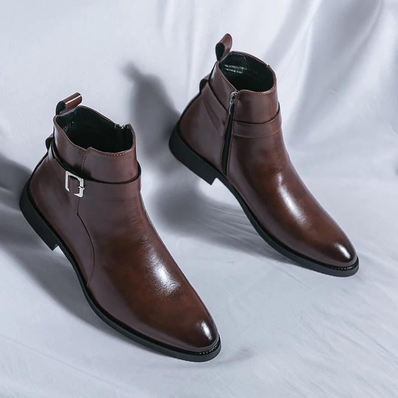 Bottes pour Hommes en Cuir Chic 7