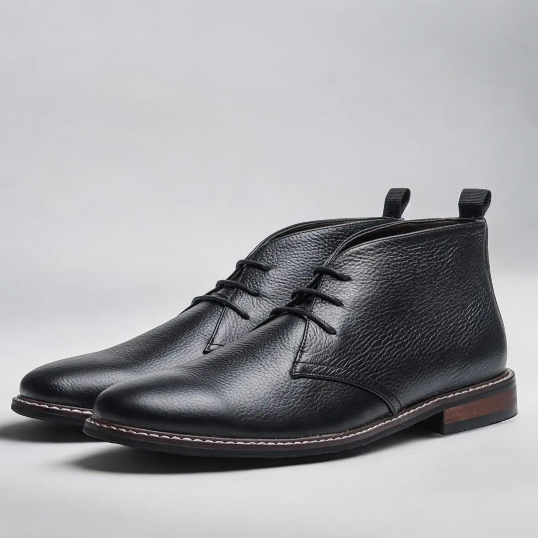 Bottes pour hommes Chukka en cuir 4